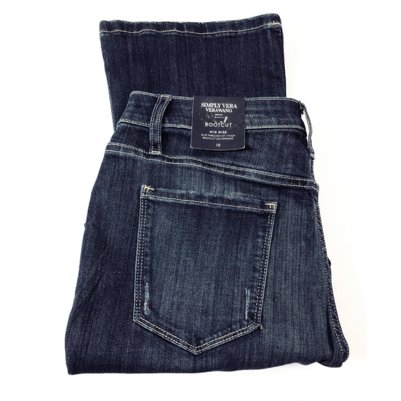 SOLD Simply Vera Wang Blue Midrise Bootcut Jeans - Picture 3 of 6